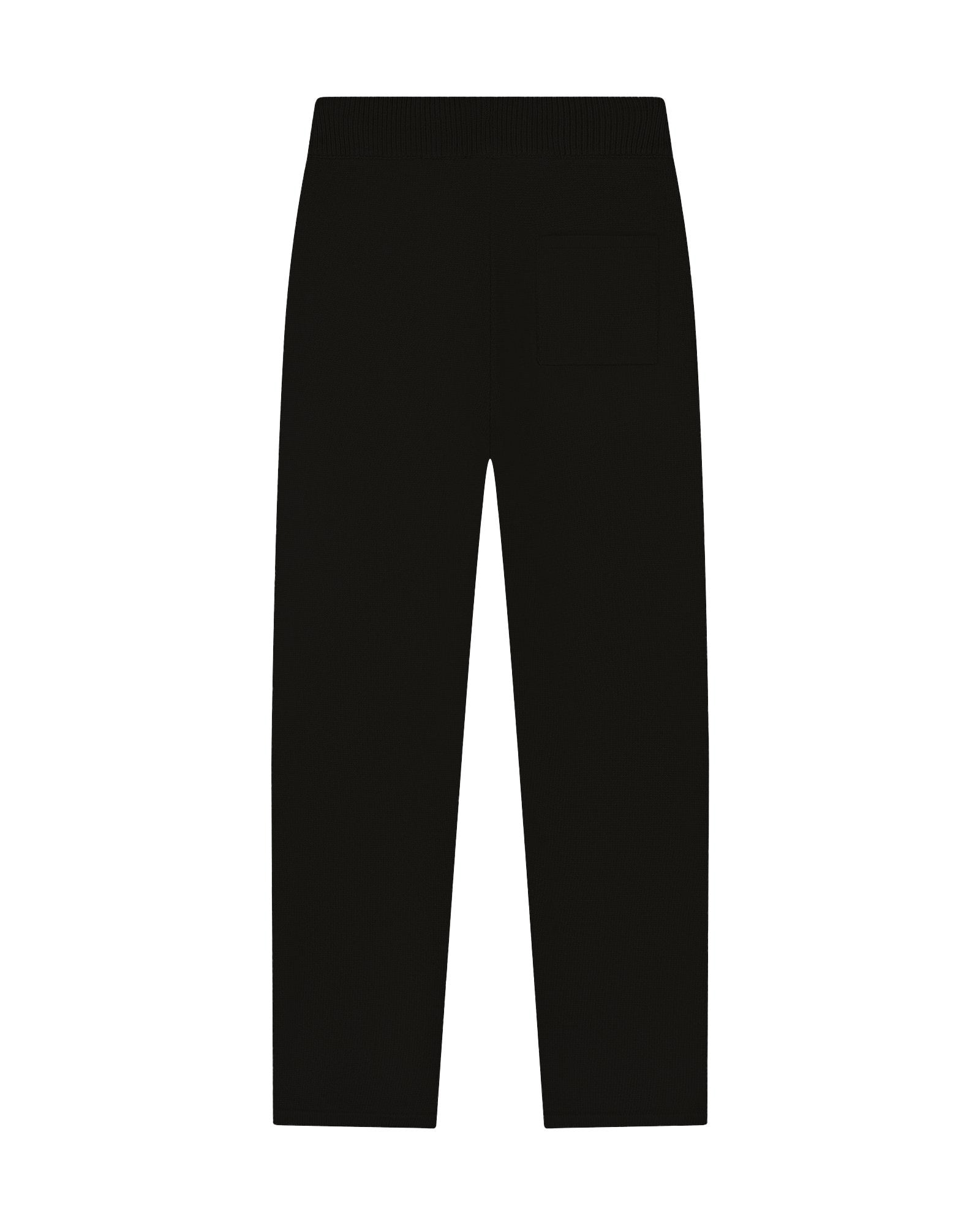 Malelions Men Knitted Emblem Pants | Black