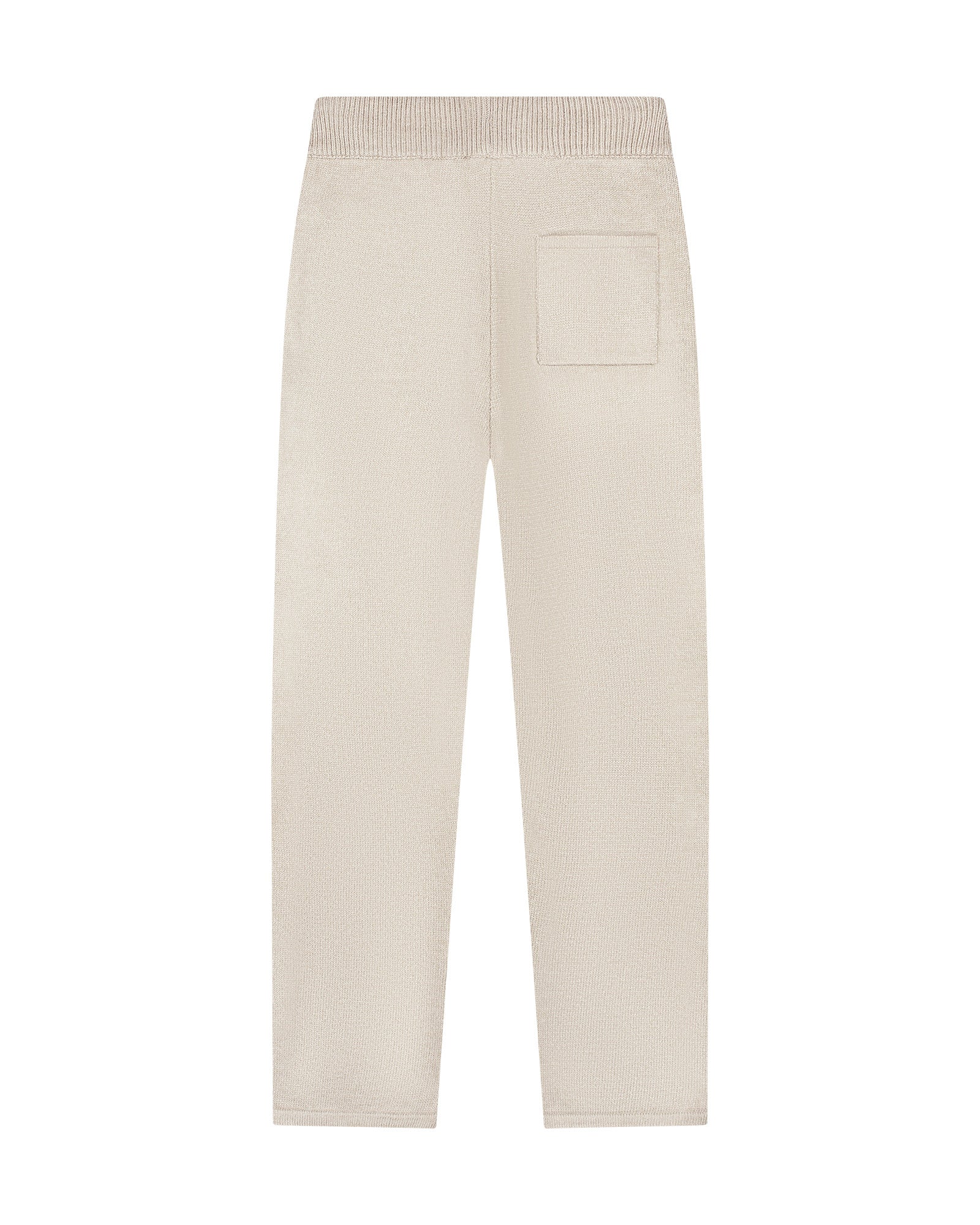 Malelions Men Knitted Emblem Pants | Light Taupe