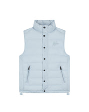 Malelions Men Placket Padded Vest | Ice Blue