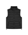  Malelions Men Placket Padded Vest | Black