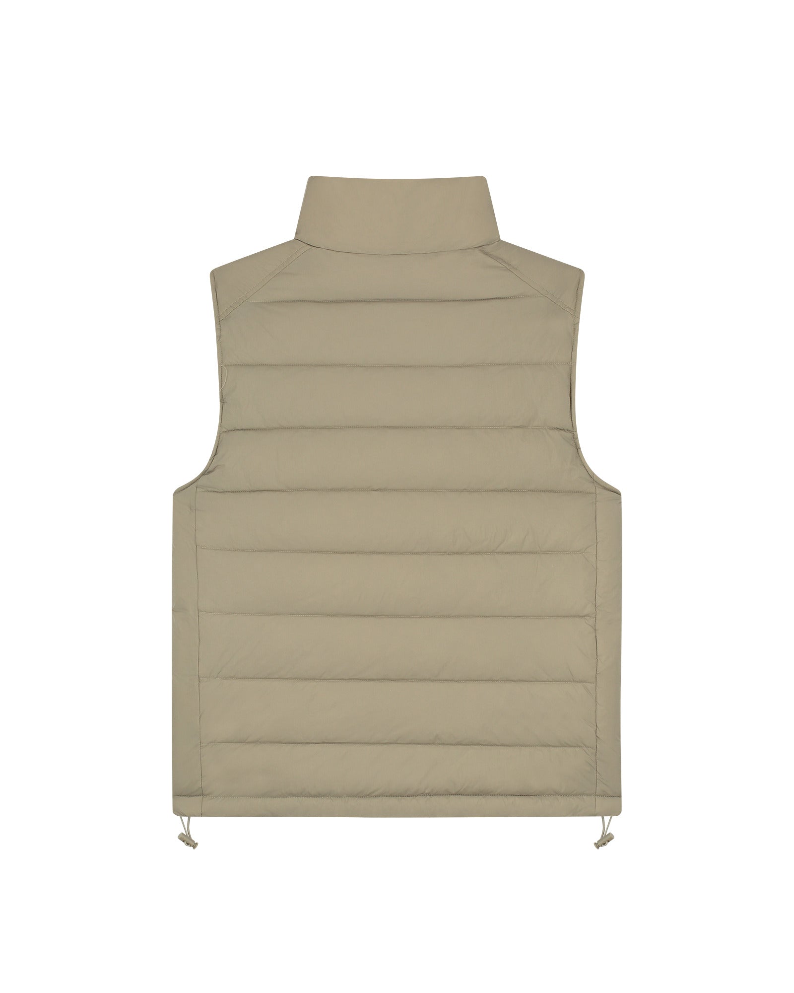 Malelions Men Placket Padded Vest | Sage Brown