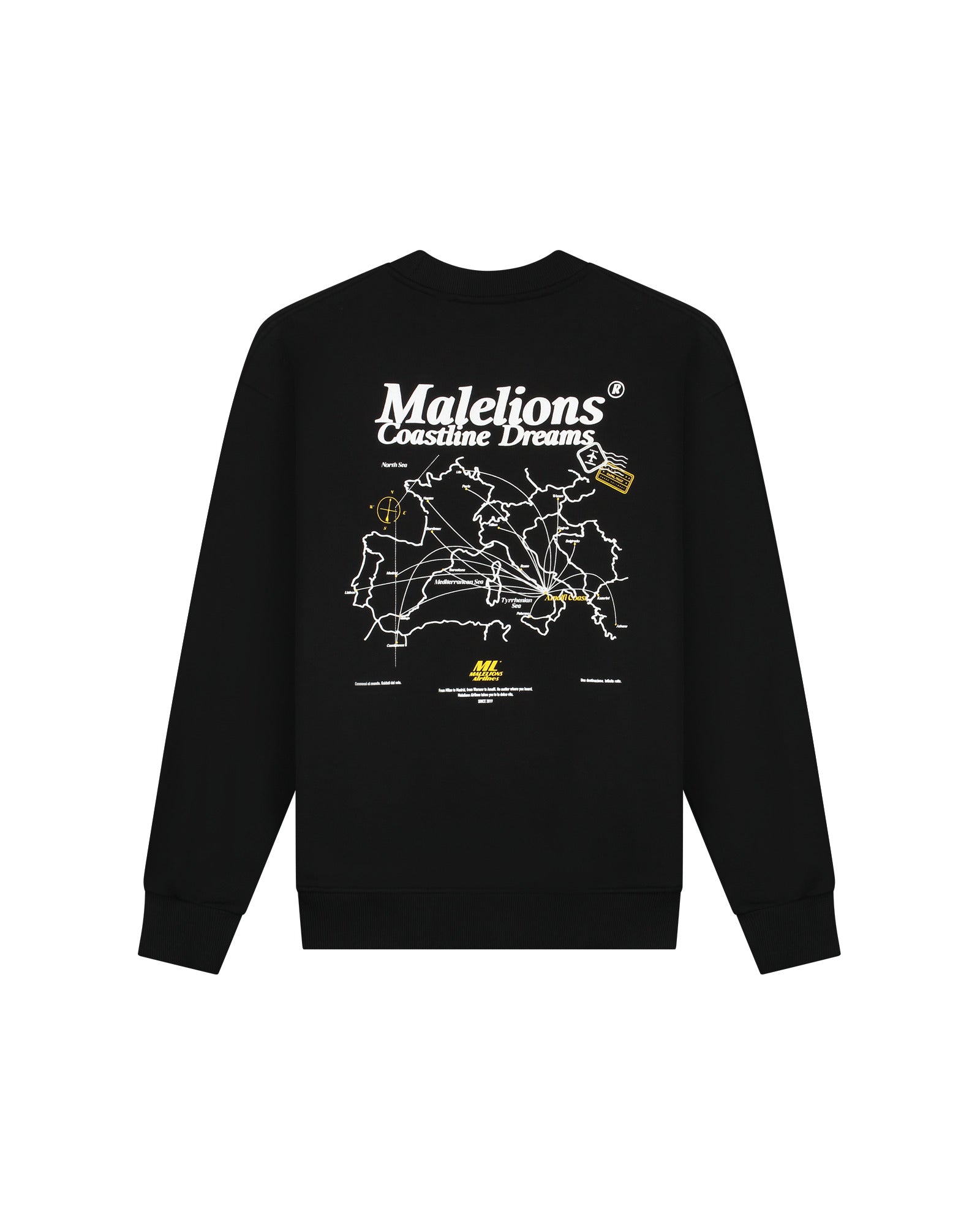 Malelions Men Coastline Sweater | Black