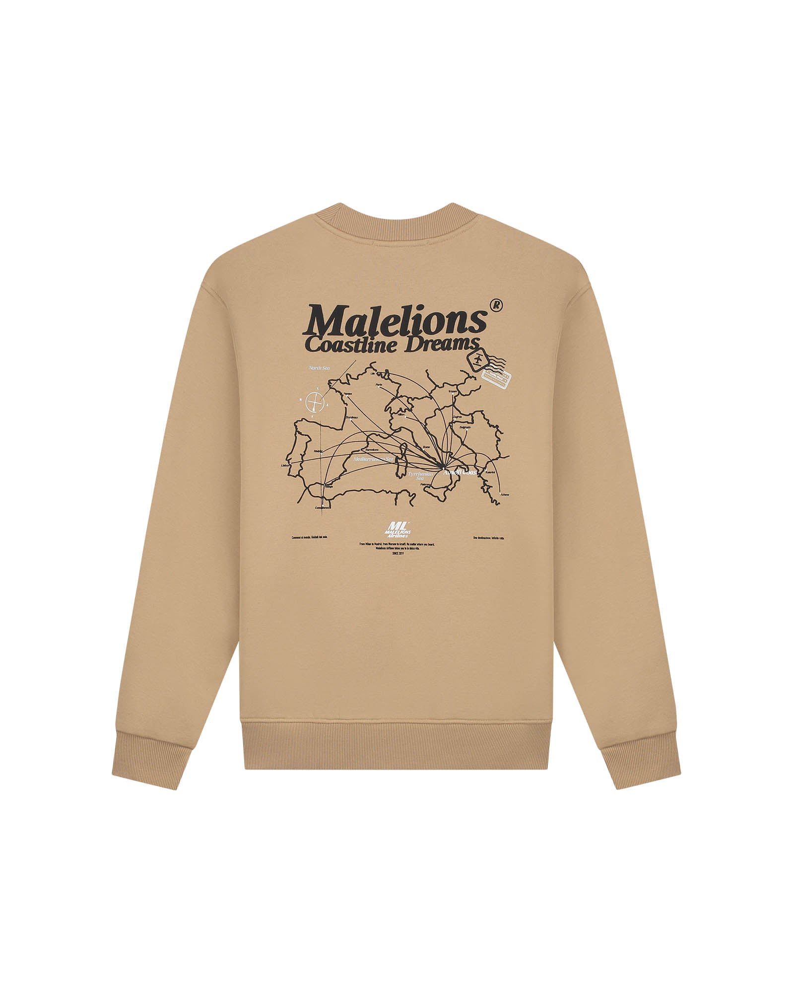 Malelions Men Coastline Sweater | Sand