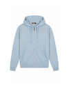  Malelions Men Oversized Knitted Emblem Zip Hoodie | Ice Blue