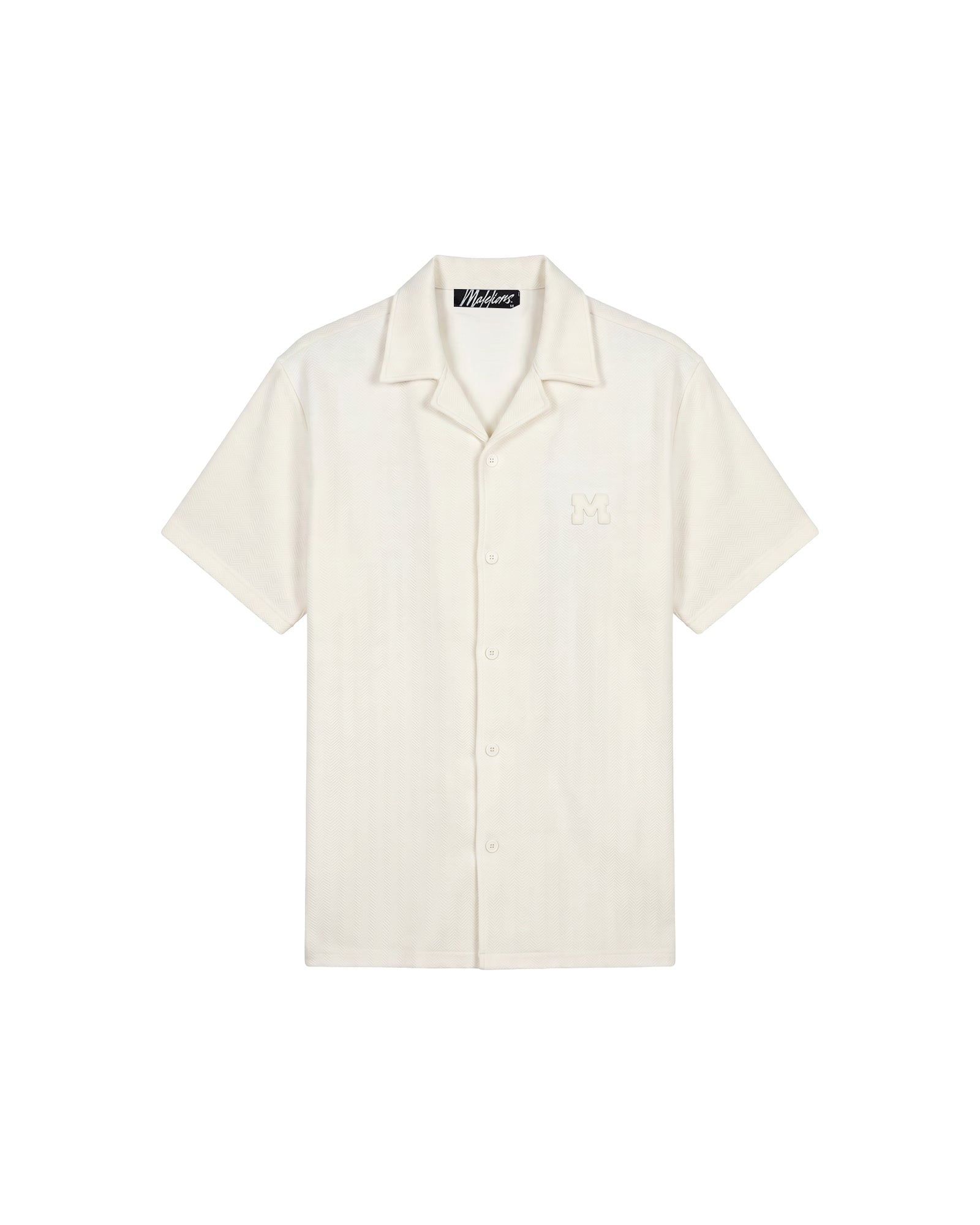 Malelions Men Cloud Texture Shirt | Off-White