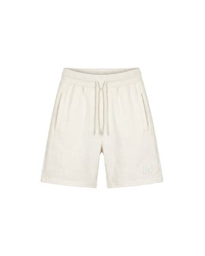 Malelions Men Cloud Texture Shorts | Off-White