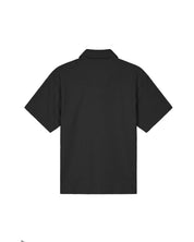 Malelions Men Diagonal Seersucker Shirt | Black