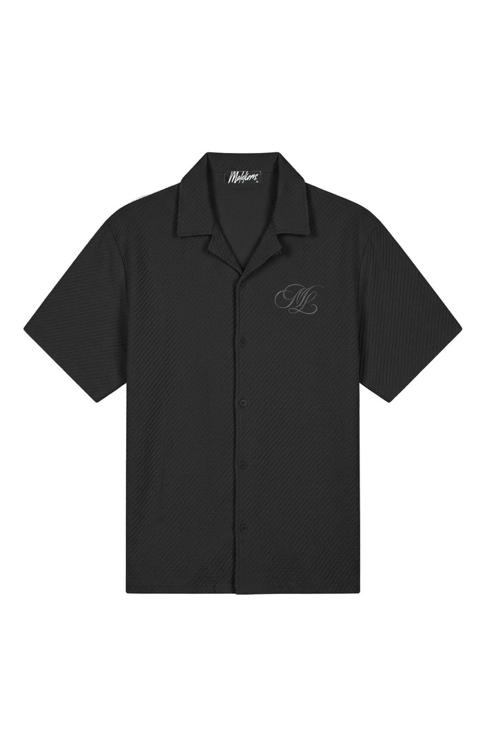 MMA40026007_49001_Malelions_Men_Diagonal_Seersucker_Shirt_Black_Front.jpg