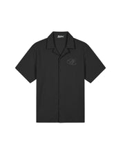 Malelions Men Diagonal Seersucker Shirt | Black