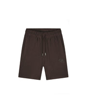 Malelions Men Diagonal Seersucker Shorts | Dark Brown