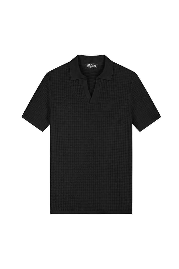 MMA40026015_49001_Malelions_Men_Chunky_Waffle_Buttonless_Polo_Black_Front_941e2aa6-c0b5-4415-8196-3007ec2e4224.jpg