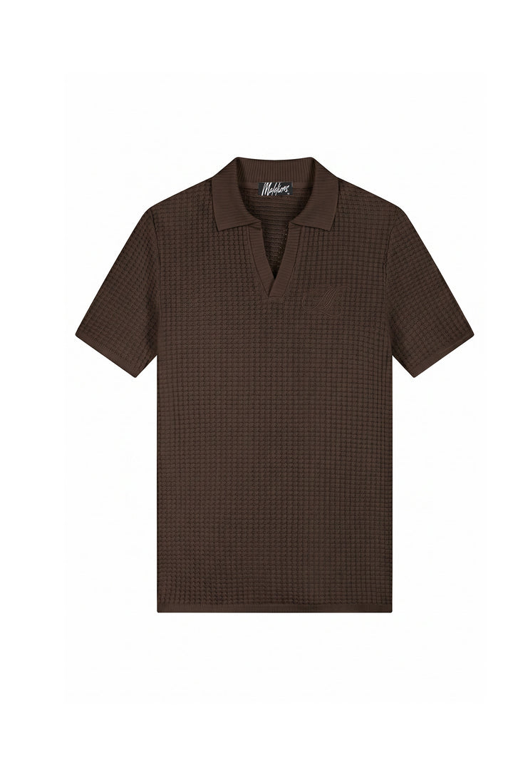 MMA40026015_50012_Malelions_Men_Chunky_Waffle_Buttonless_Polo_Dark_Brown_Front_0fafd065-e166-41d9-8d40-907c6baf295f.jpg