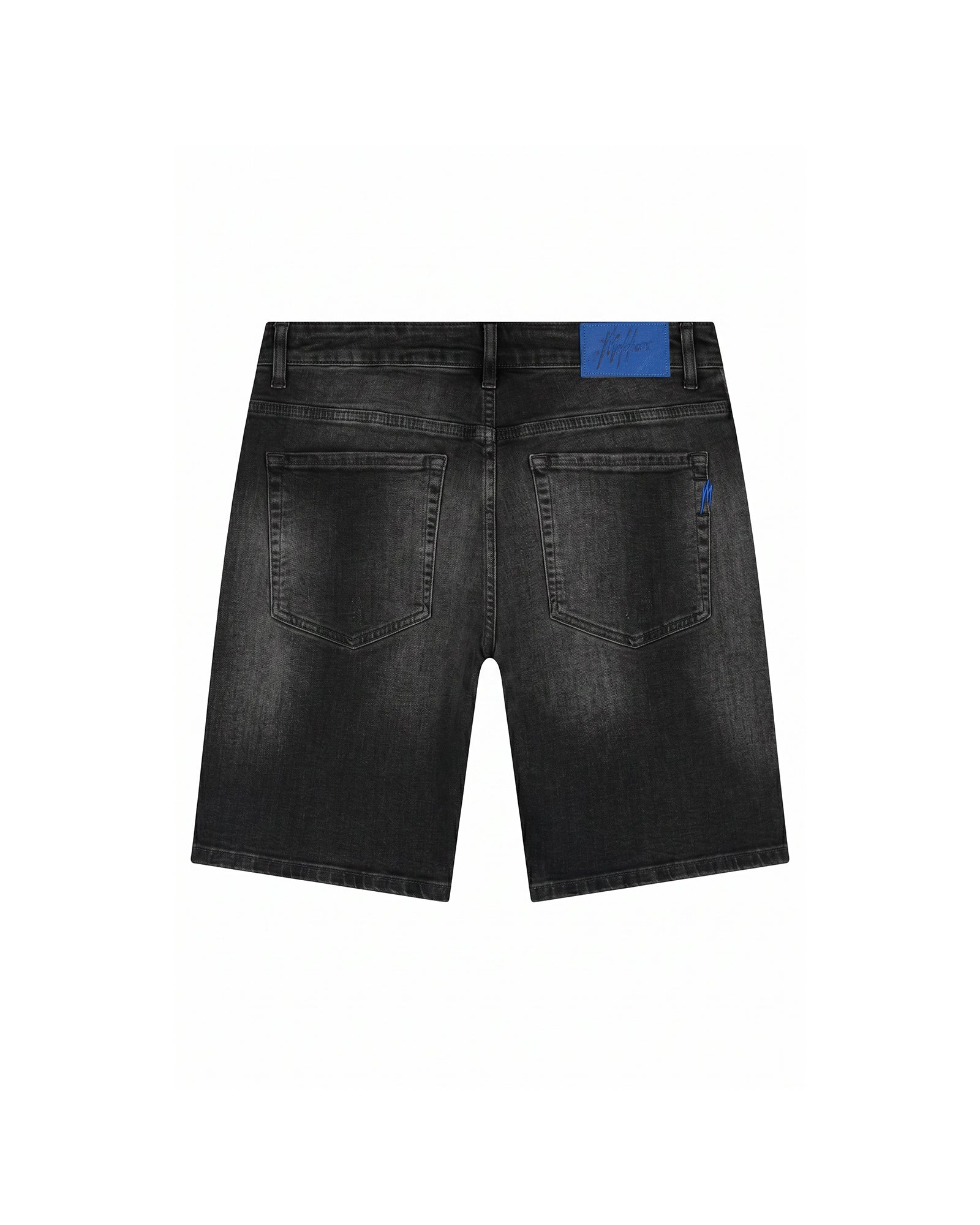 Malelions Men Washed Denim Shorts | Black