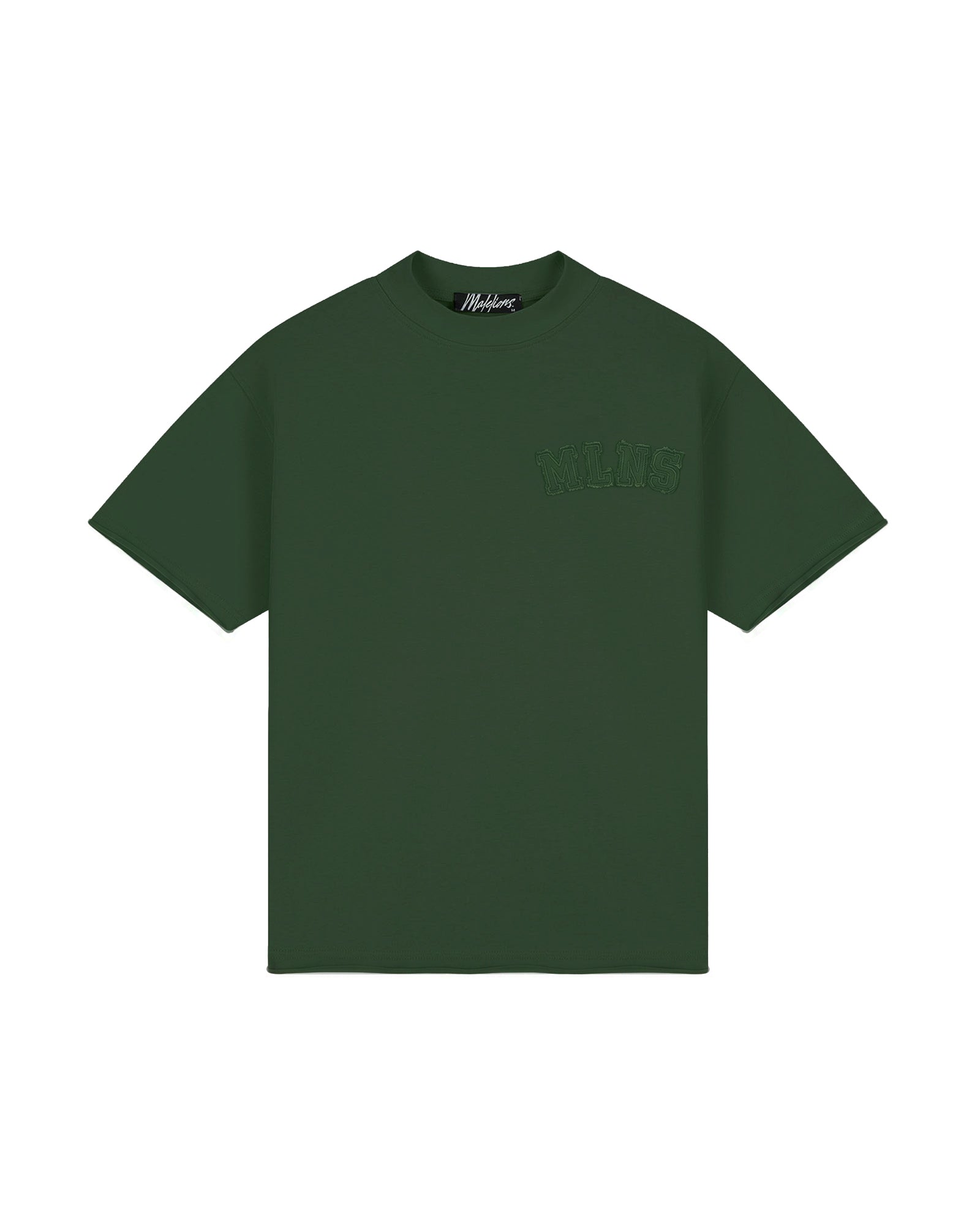 Malelions Men Heavyweight Applique T-Shirt | Racing Green