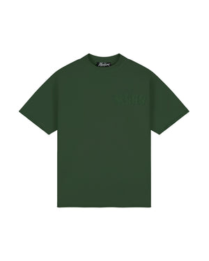 Malelions Men Heavyweight Applique T-Shirt | Racing Green