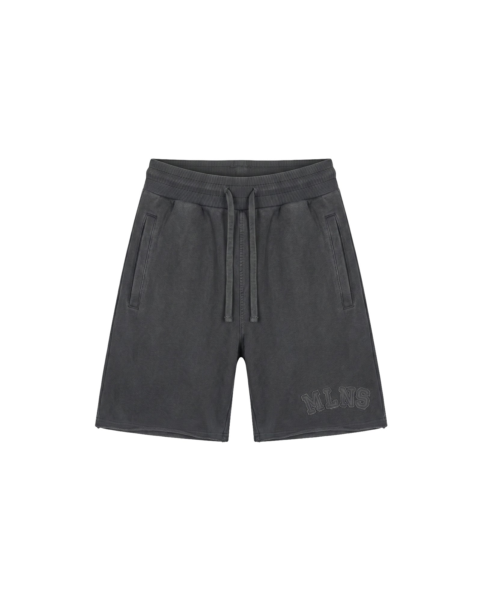 Malelions Men Heavyweight Applique Shorts | Acid Wash