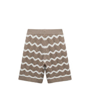 Malelions Men Wavy Crochet Knitted Shorts | Taupe
