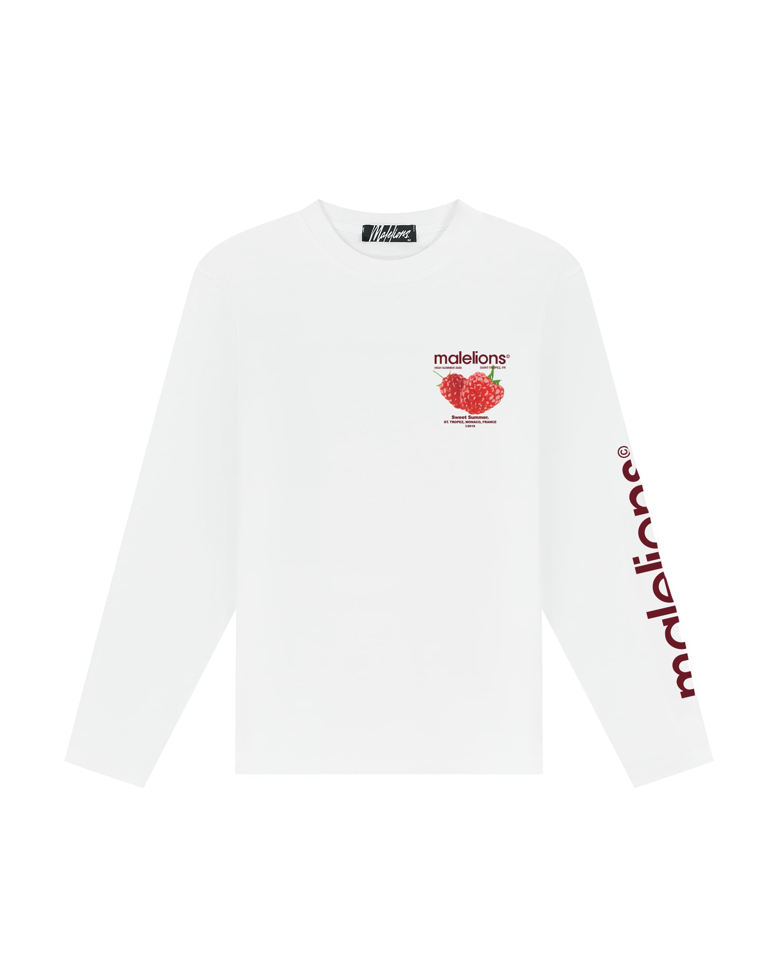 Malelions Men Sweet Summer Longsleeve T-Shirt | White