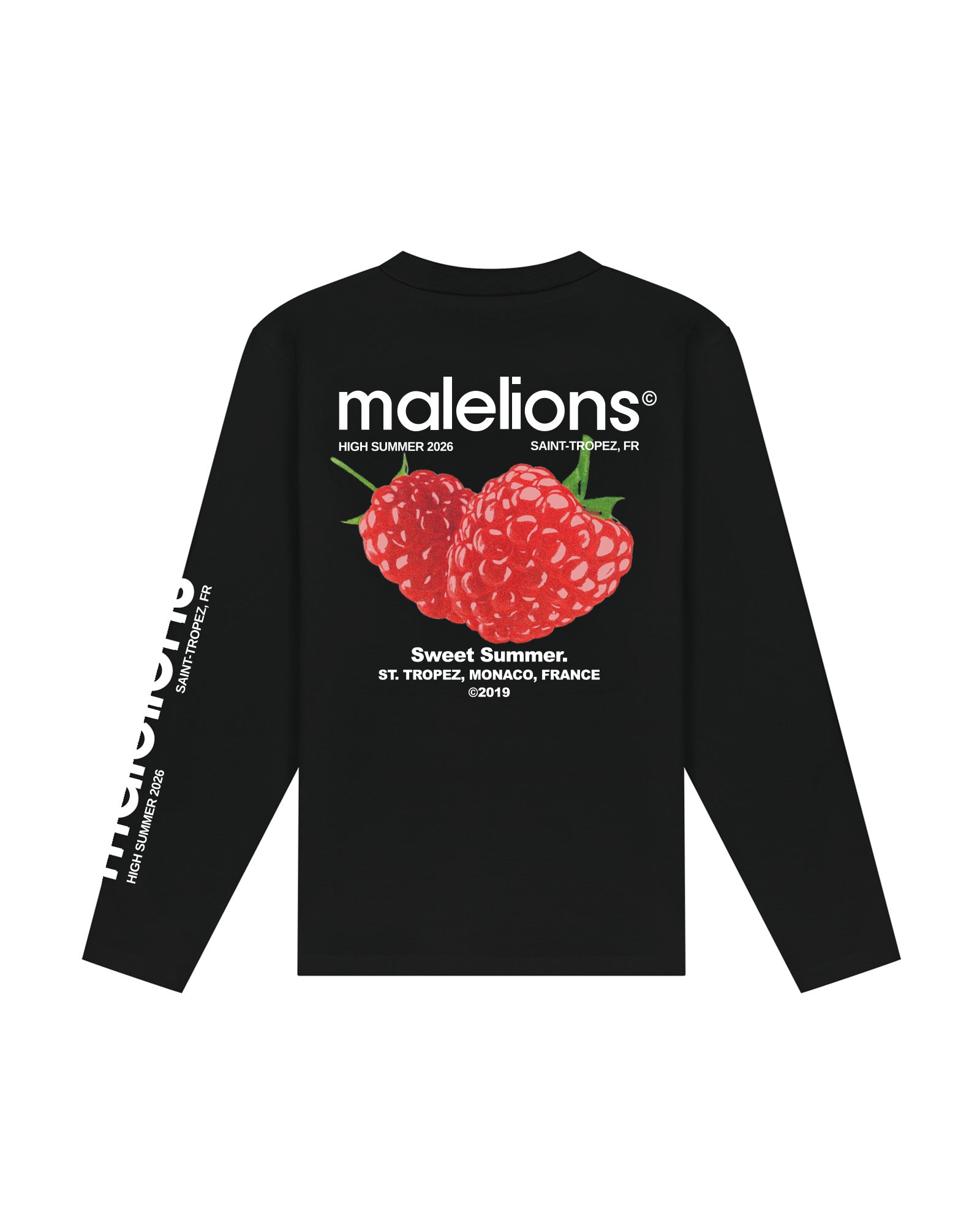 Malelions Men Sweet Summer Longsleeve T-Shirt | Black