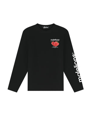 Malelions Men Sweet Summer Longsleeve T-Shirt | Black