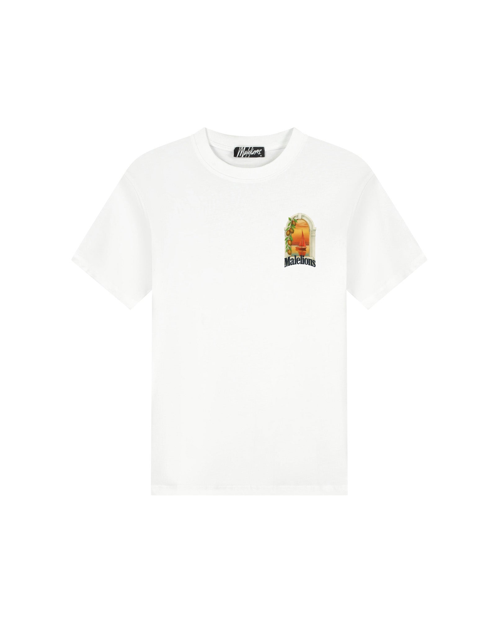 Malelions Men Yacht Window T-Shirt | White