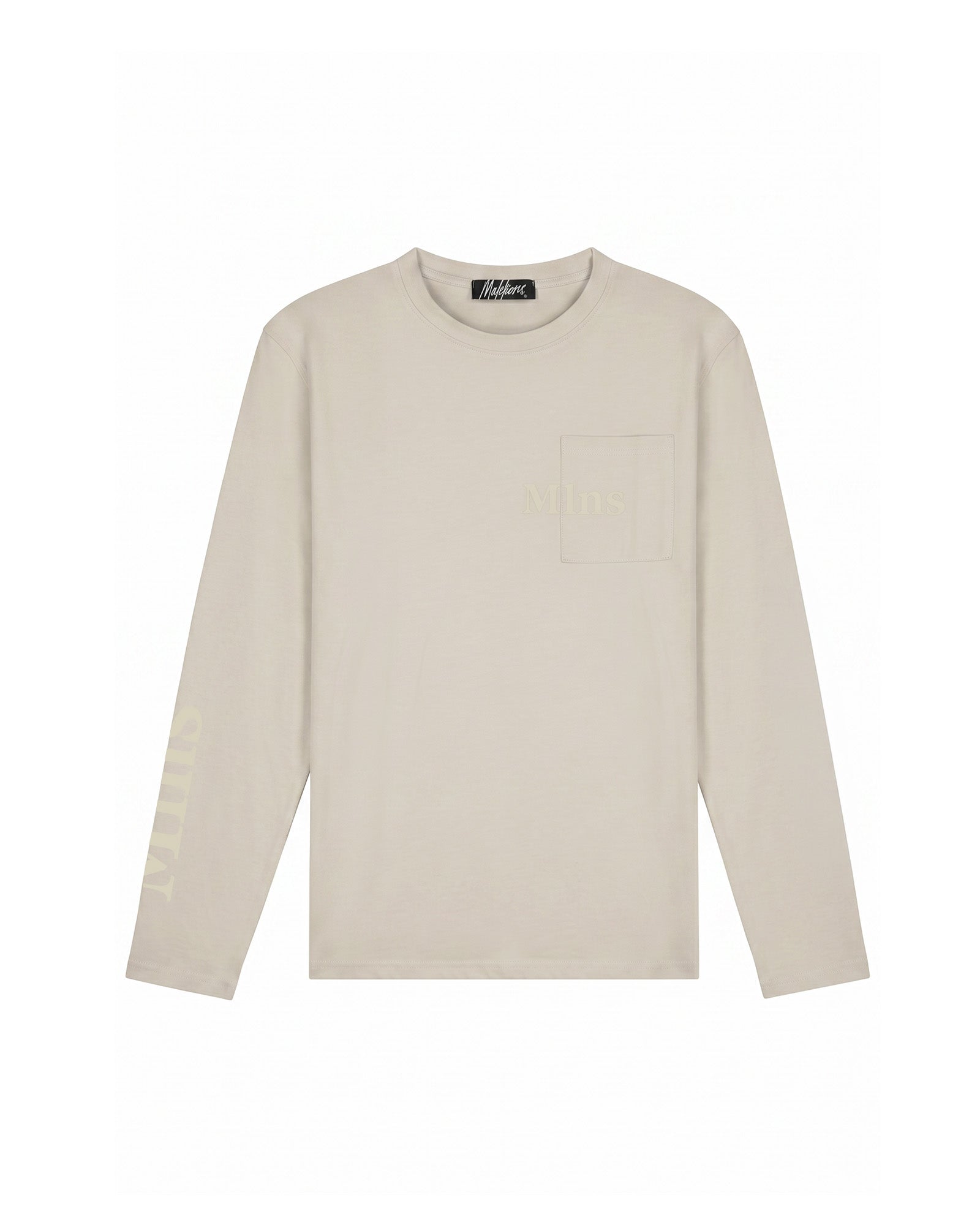 Malelions Men Department Longsleeve T-Shirt | Light Beige