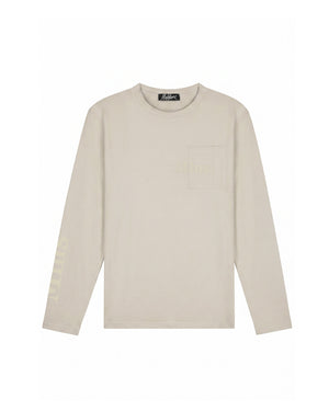 Malelions Men Department Longsleeve T-Shirt | Light Beige