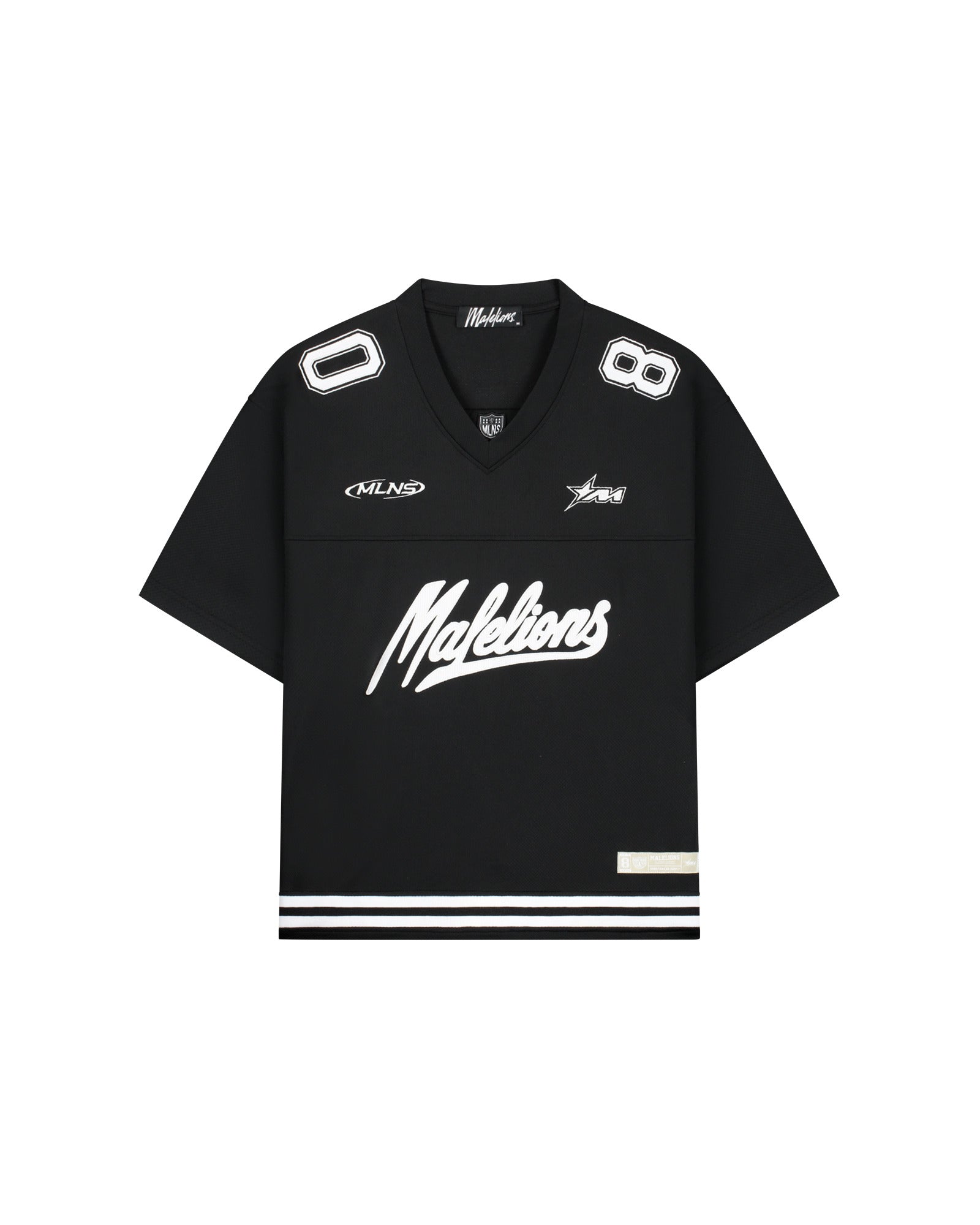 Malelions Men Unperforated Mesh Jersey | Black
