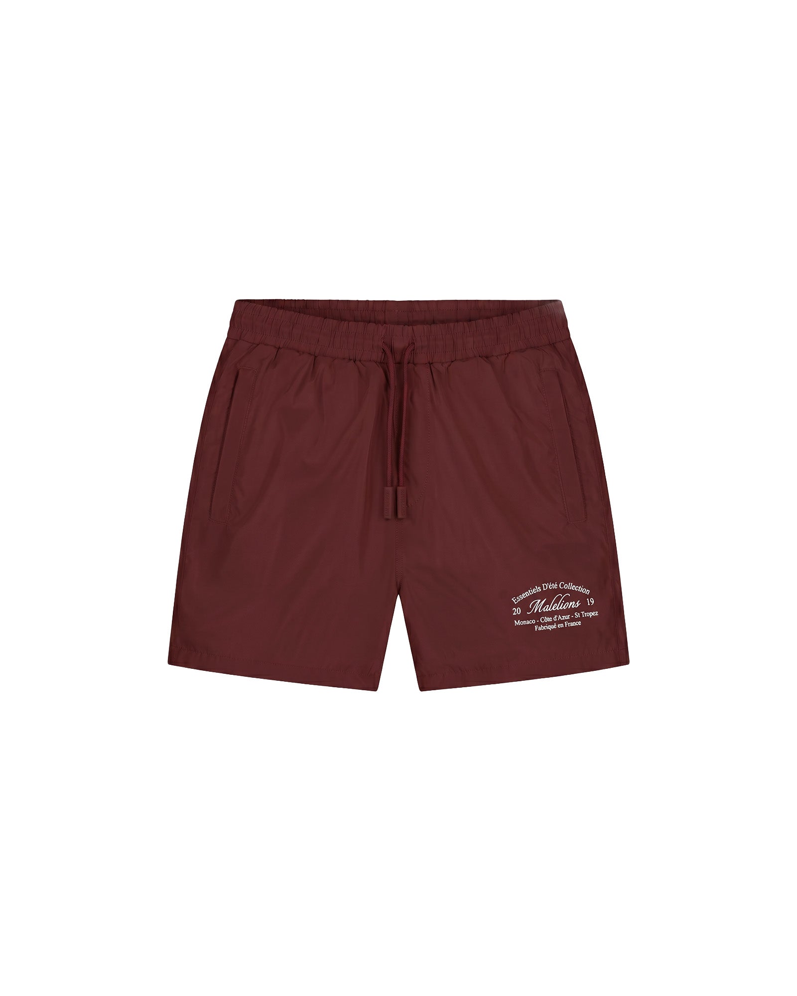Malelions Men Marina Swim Shorts | Burgundy