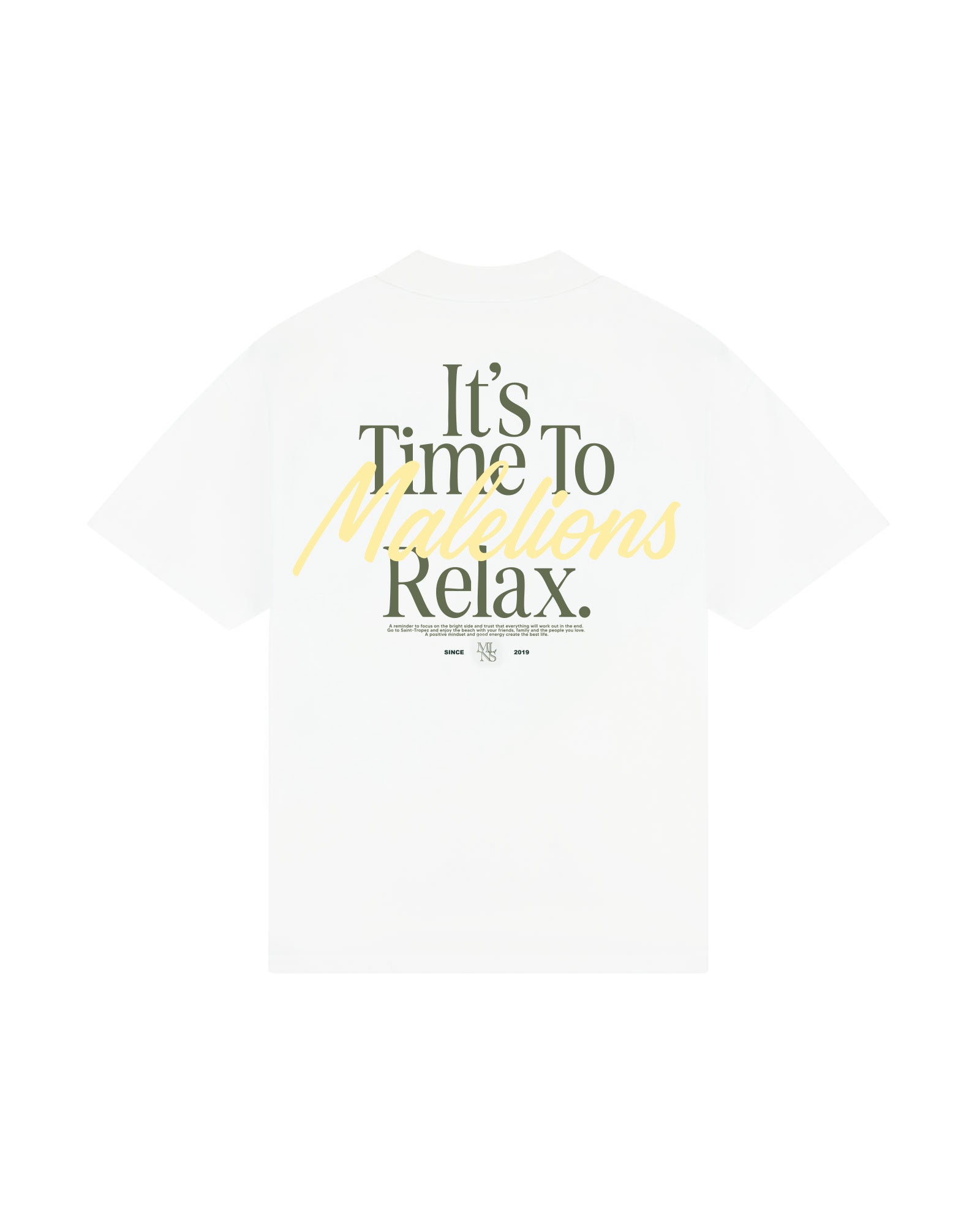 Malelions Men Relax T-Shirt | White