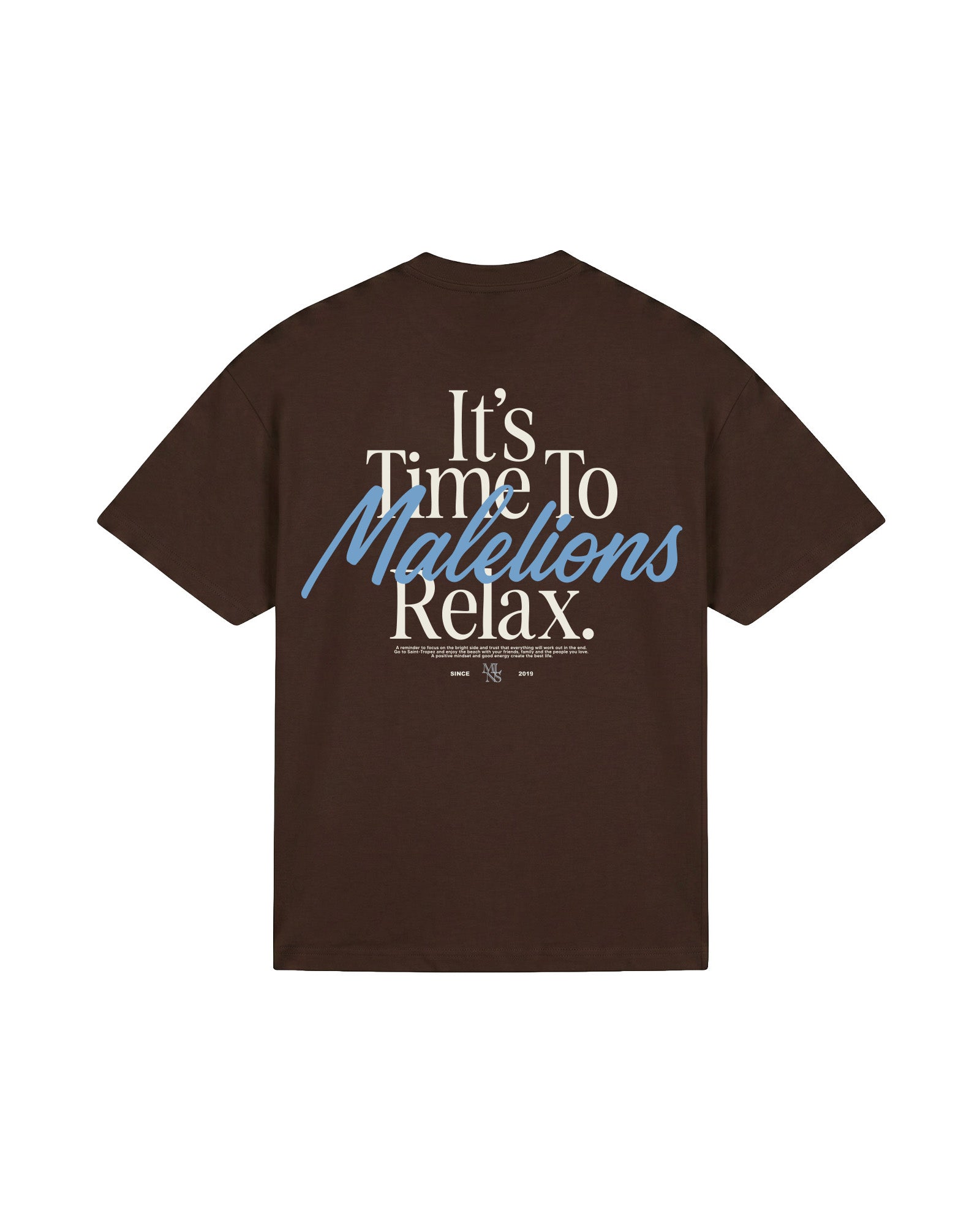 Malelions Men Relax T-Shirt | Dark Brown
