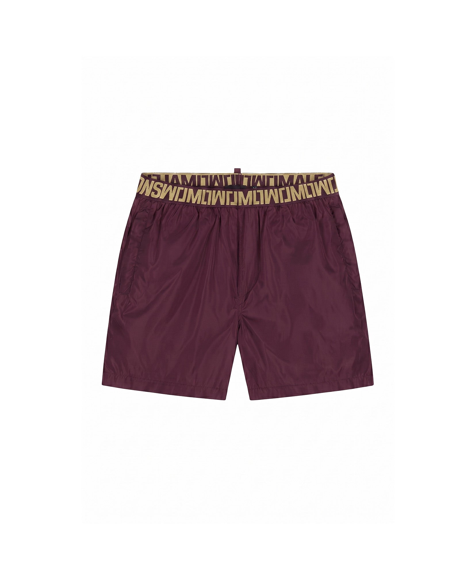 Malelions Men Venetian Swim Shorts | Burgundy