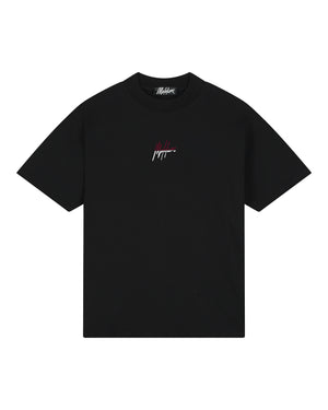 Malelions Men Split T-Shirt | Black