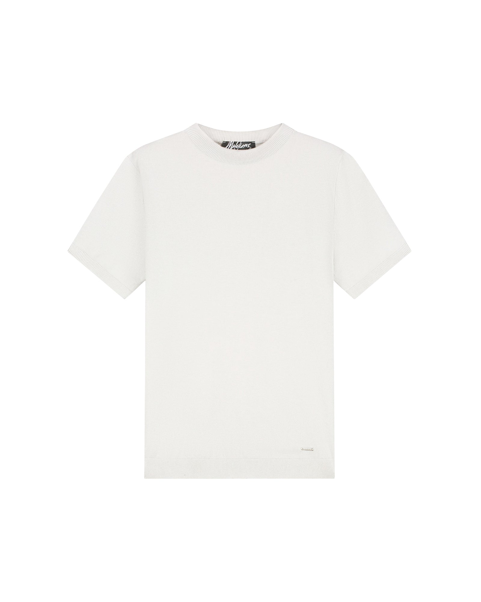 Malelions Men Knitted T-Shirt | Off-White