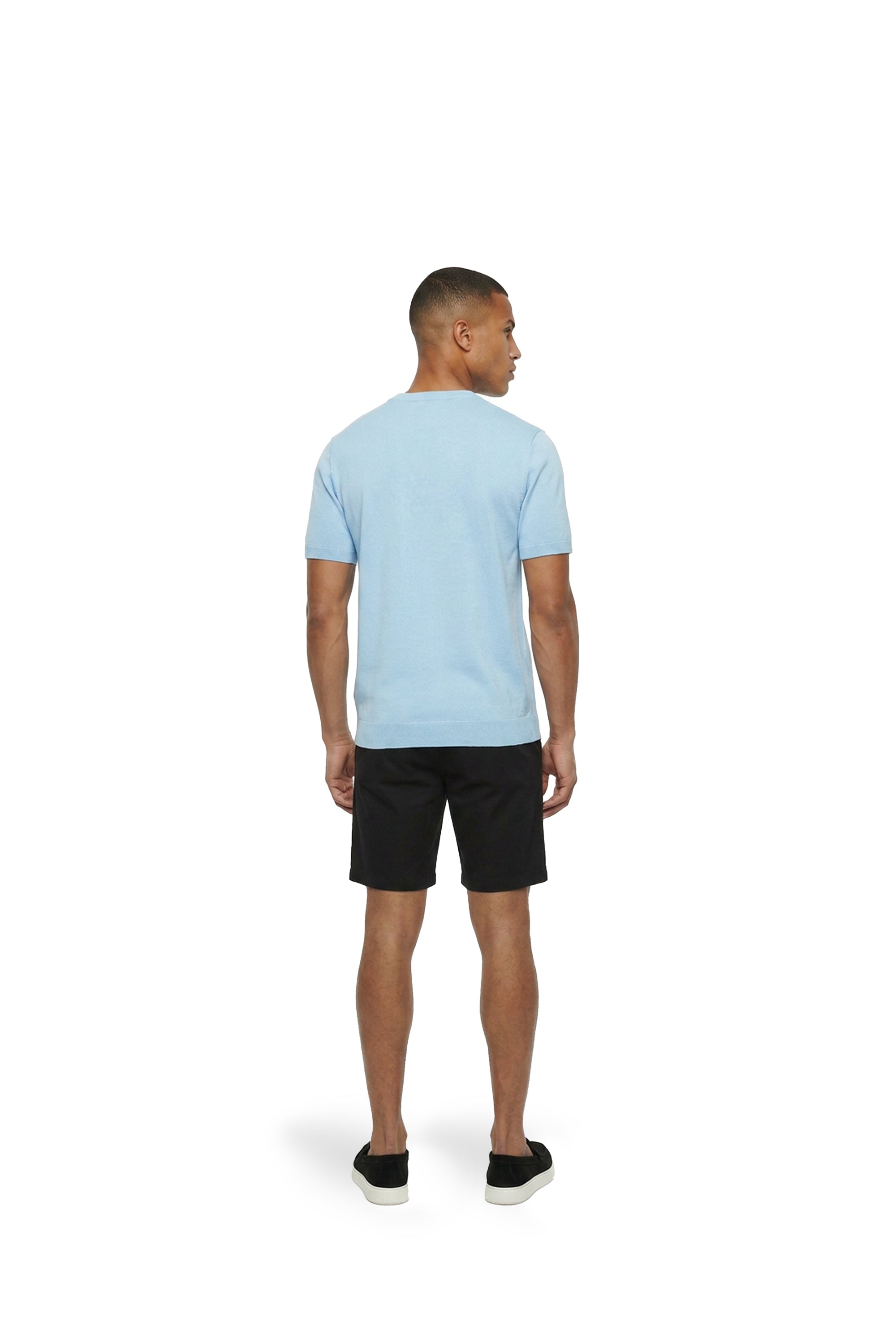 Malelions Men Knitted T-Shirt | Vista Blue