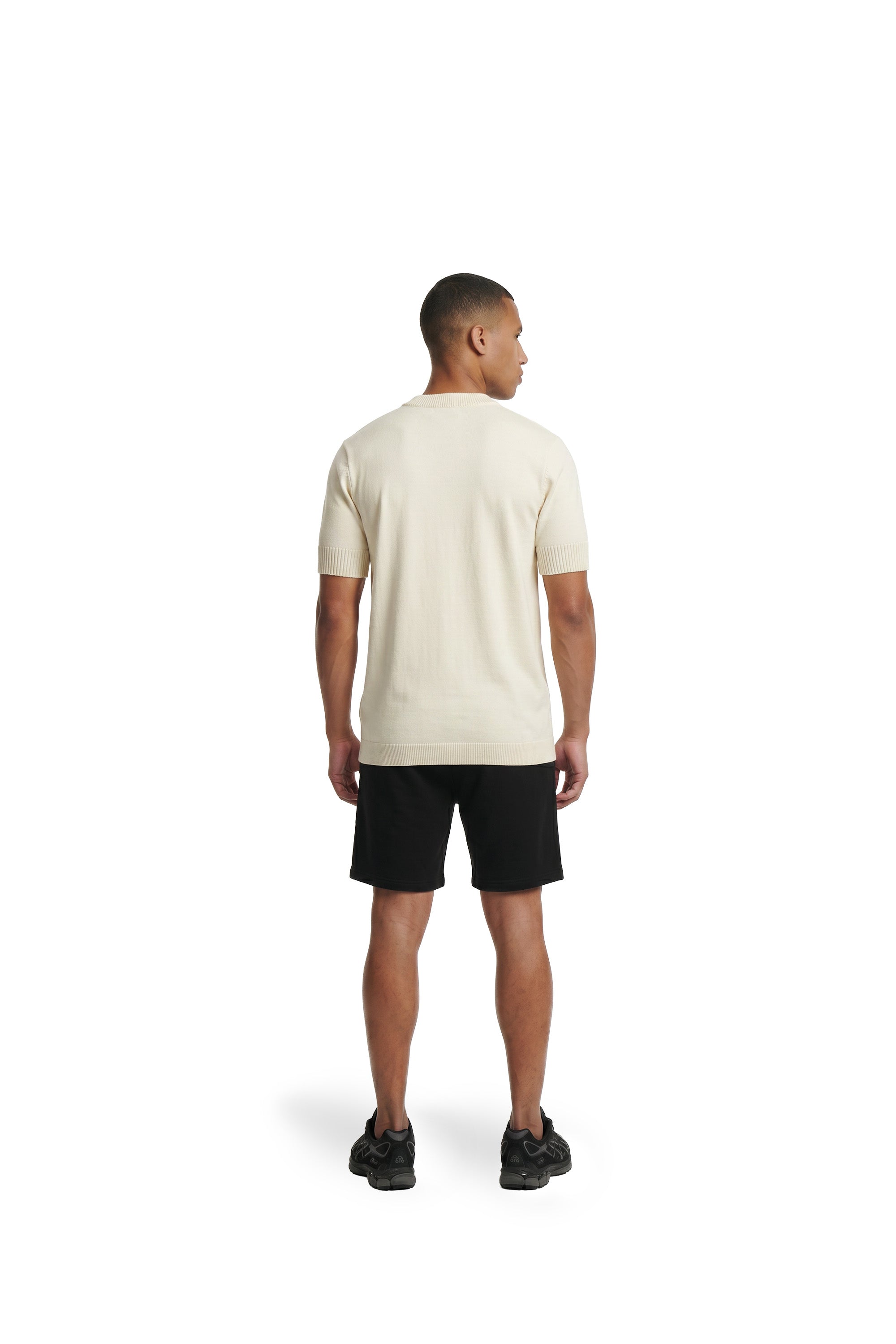 Malelions Men Knitted T-Shirt | Off-White