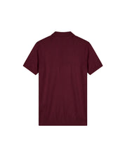 Malelions Men Knitted Zip Polo | Burgundy