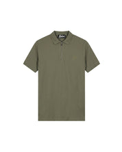 Malelions Men Pique Zip Polo | Dark Sage