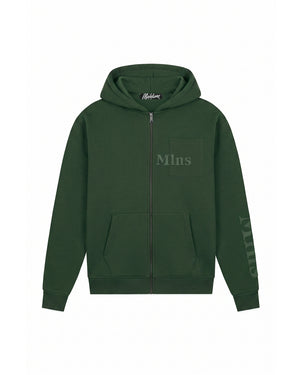 Malelions Men Department Zip Hoodie | Racing Green