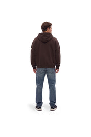 Malelions Men Collection Zip Hoodie | Brown