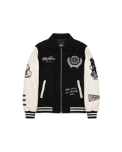 Malelions Men Community Varsity Jacket | Black