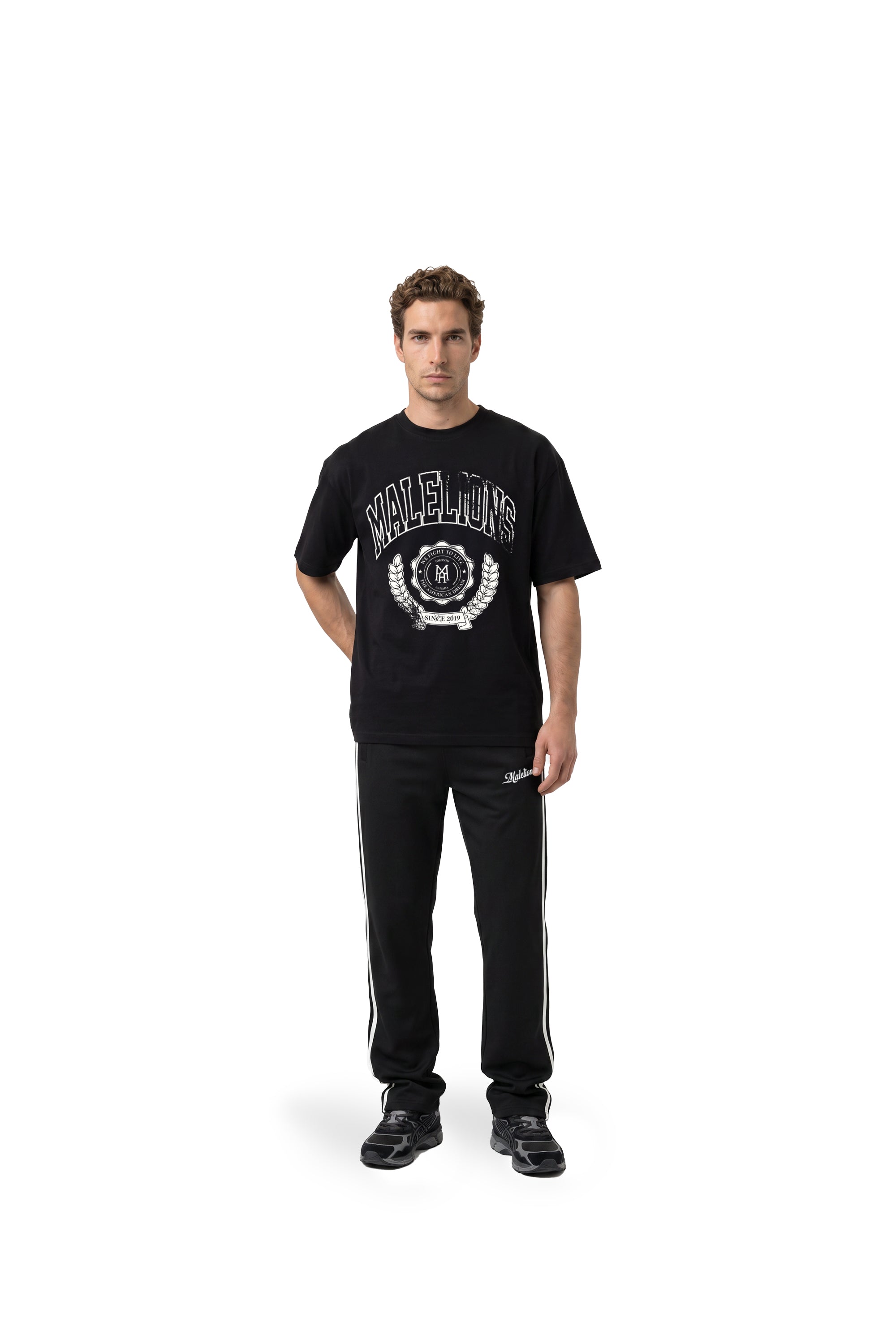 Malelions Men Community T-Shirt | Black
