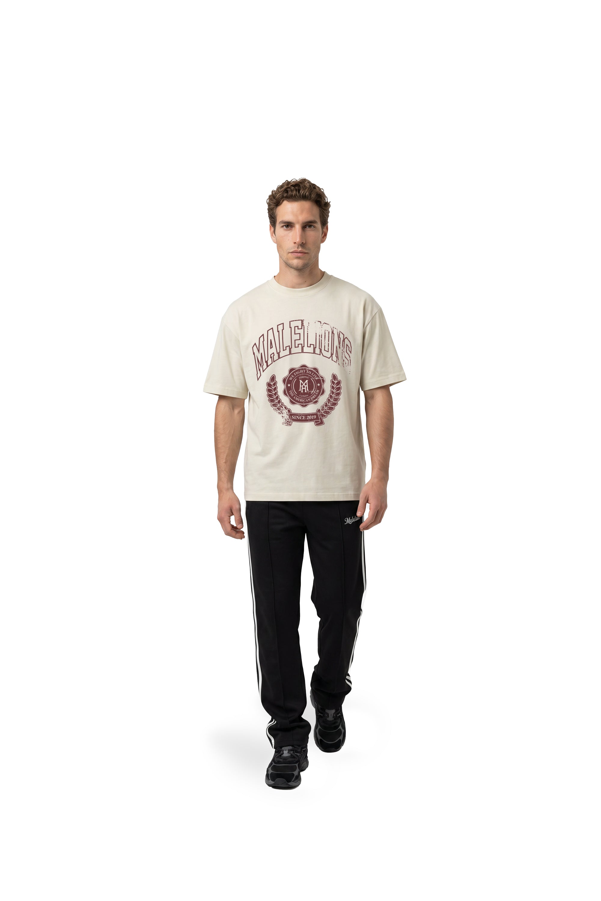Malelions Men Community T-Shirt | Off-White