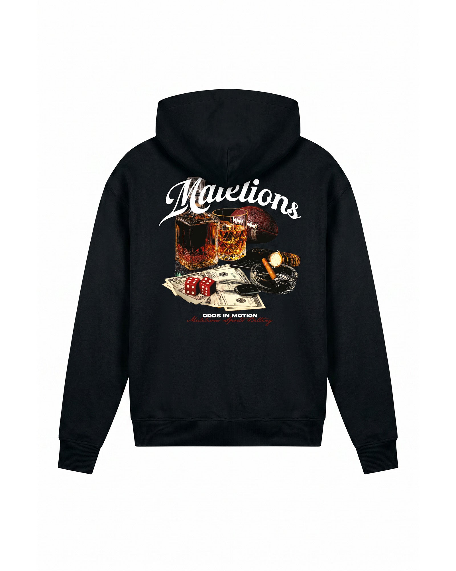 Malelions Men Sports Betting Hoodie | Black