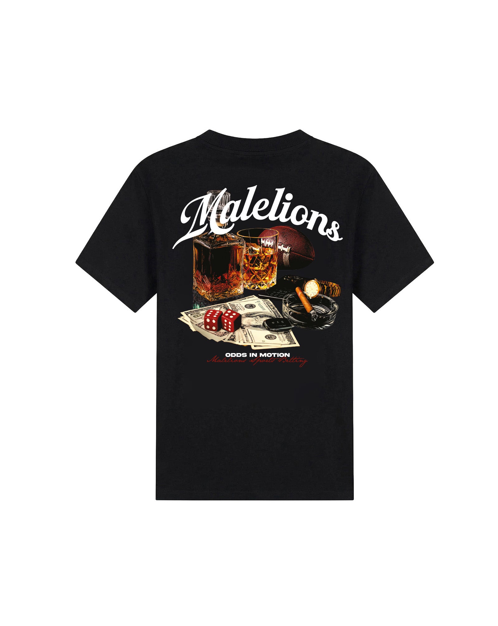 Malelions Men Sports Betting T-Shirt | Black