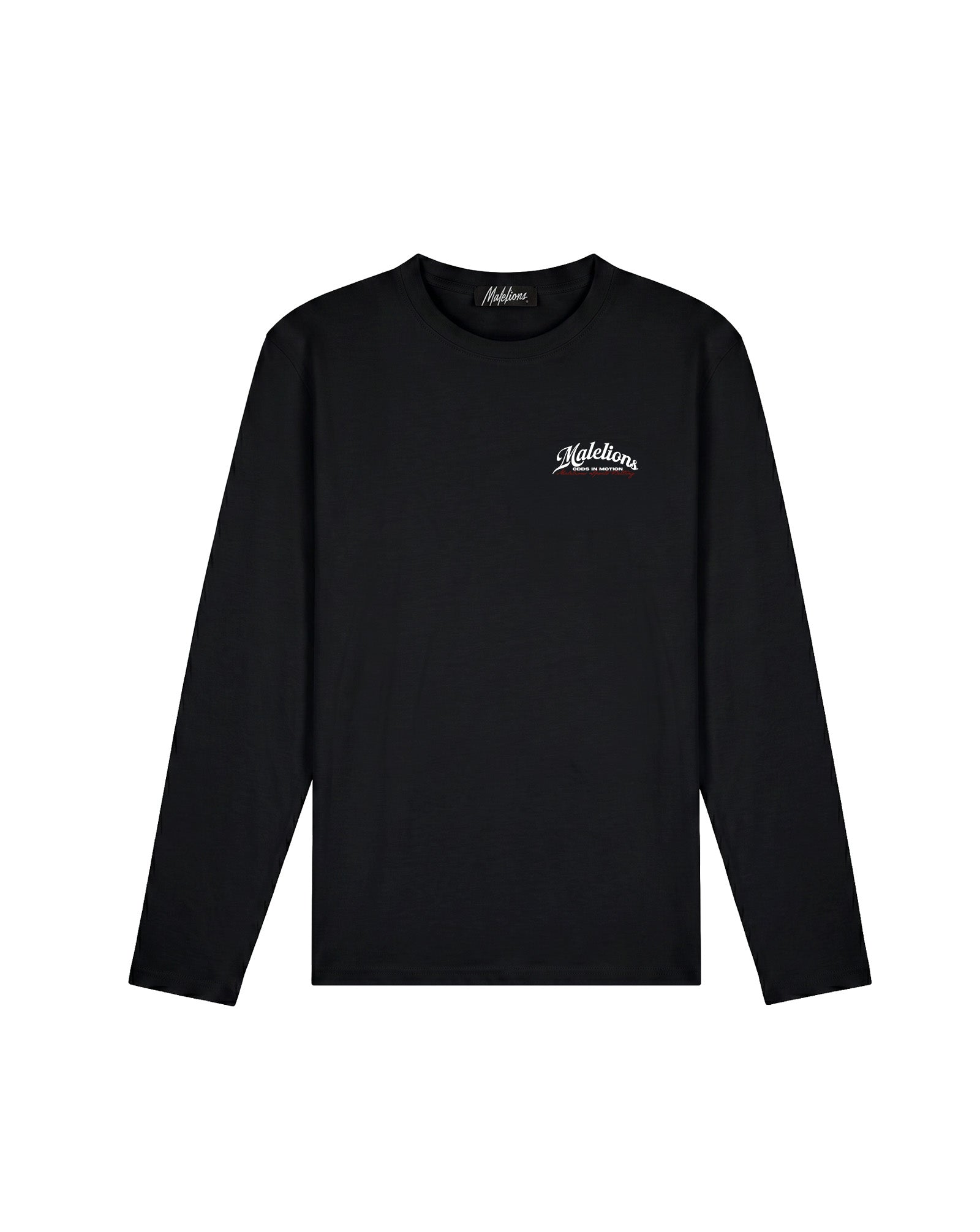 Malelions Men Sports Betting Longsleeve T-Shirt | Black