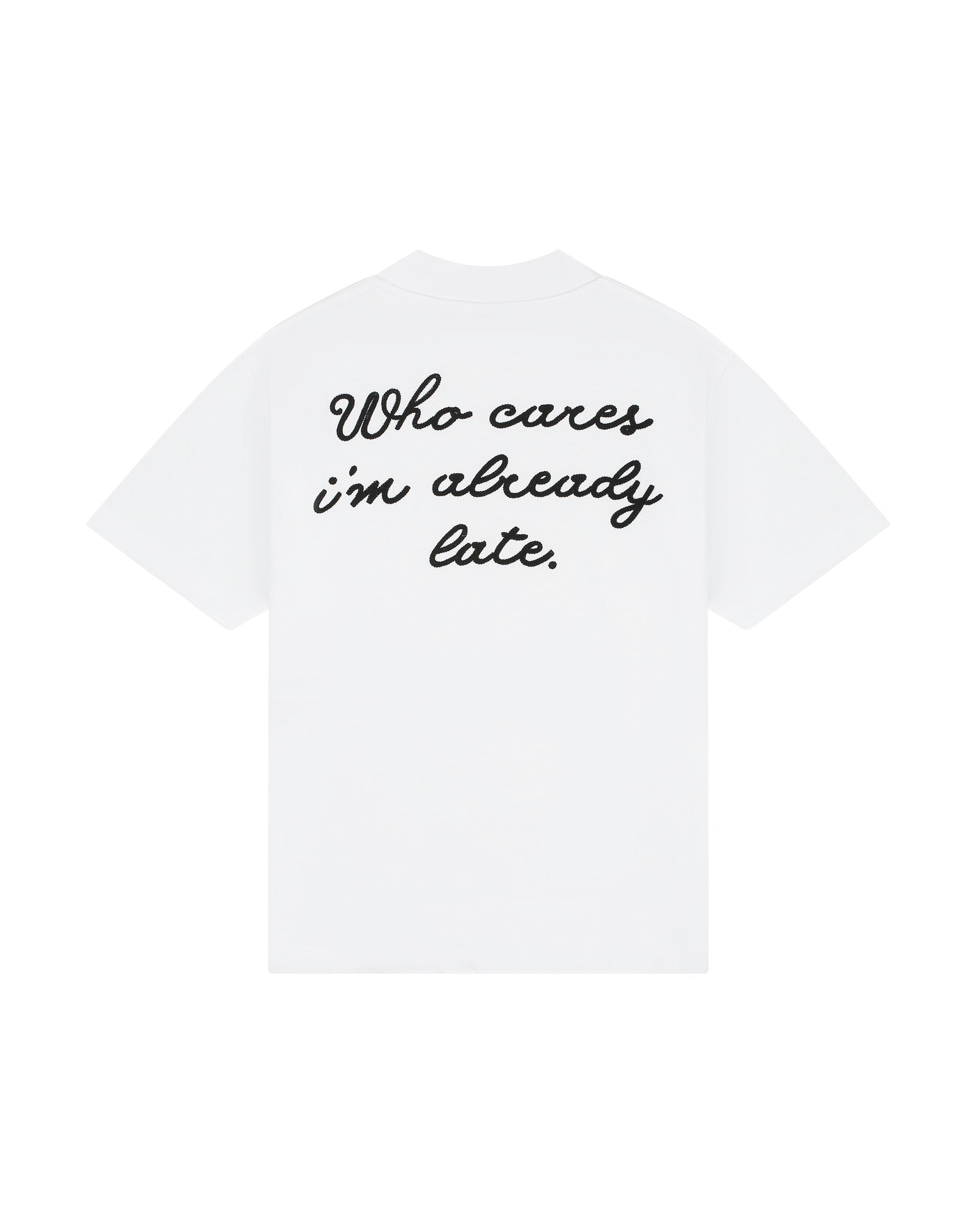Malelions Men Already Late T-Shirt | White