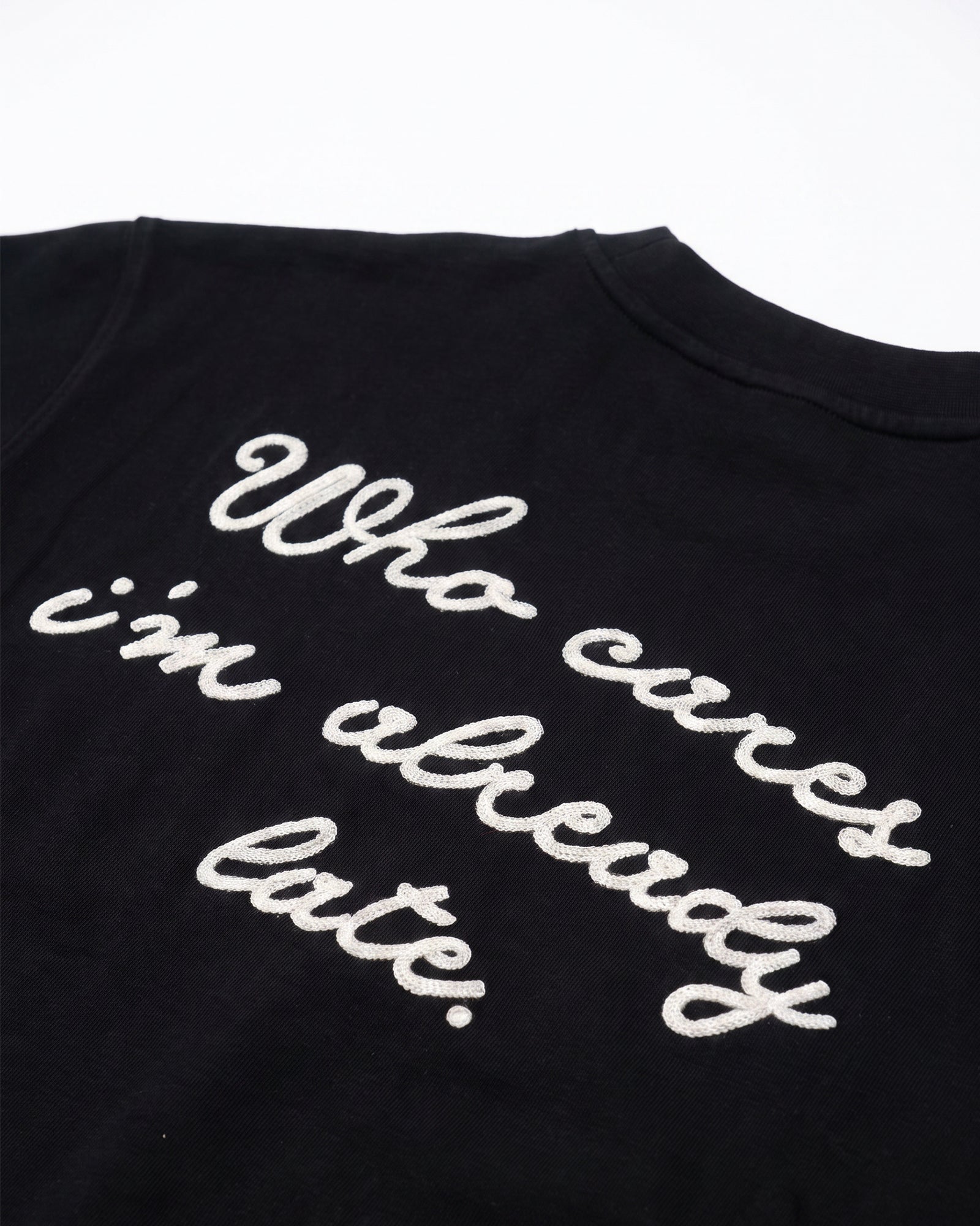 Malelions Men Already Late T-Shirt | Black