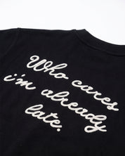 Malelions Men Already Late T-Shirt | Black