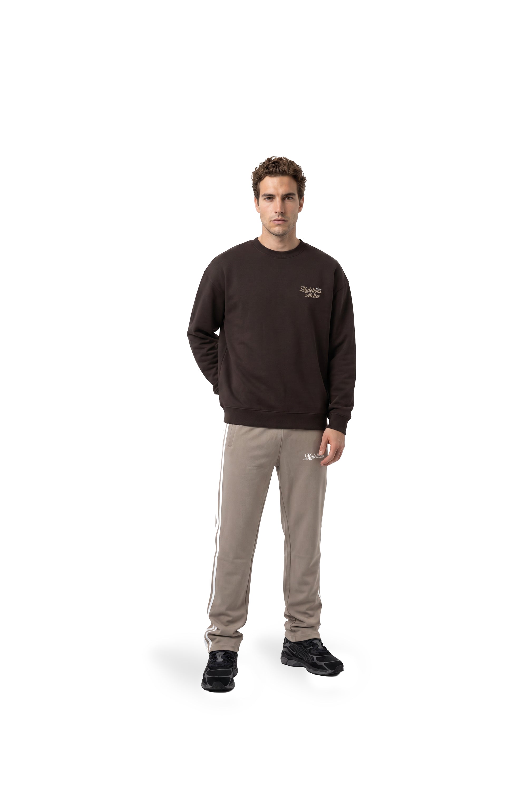 Malelions Men University Sweater | Brown